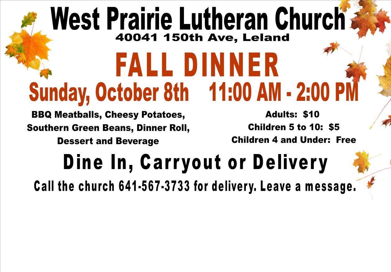 Home - West Prairie Lutheran Church